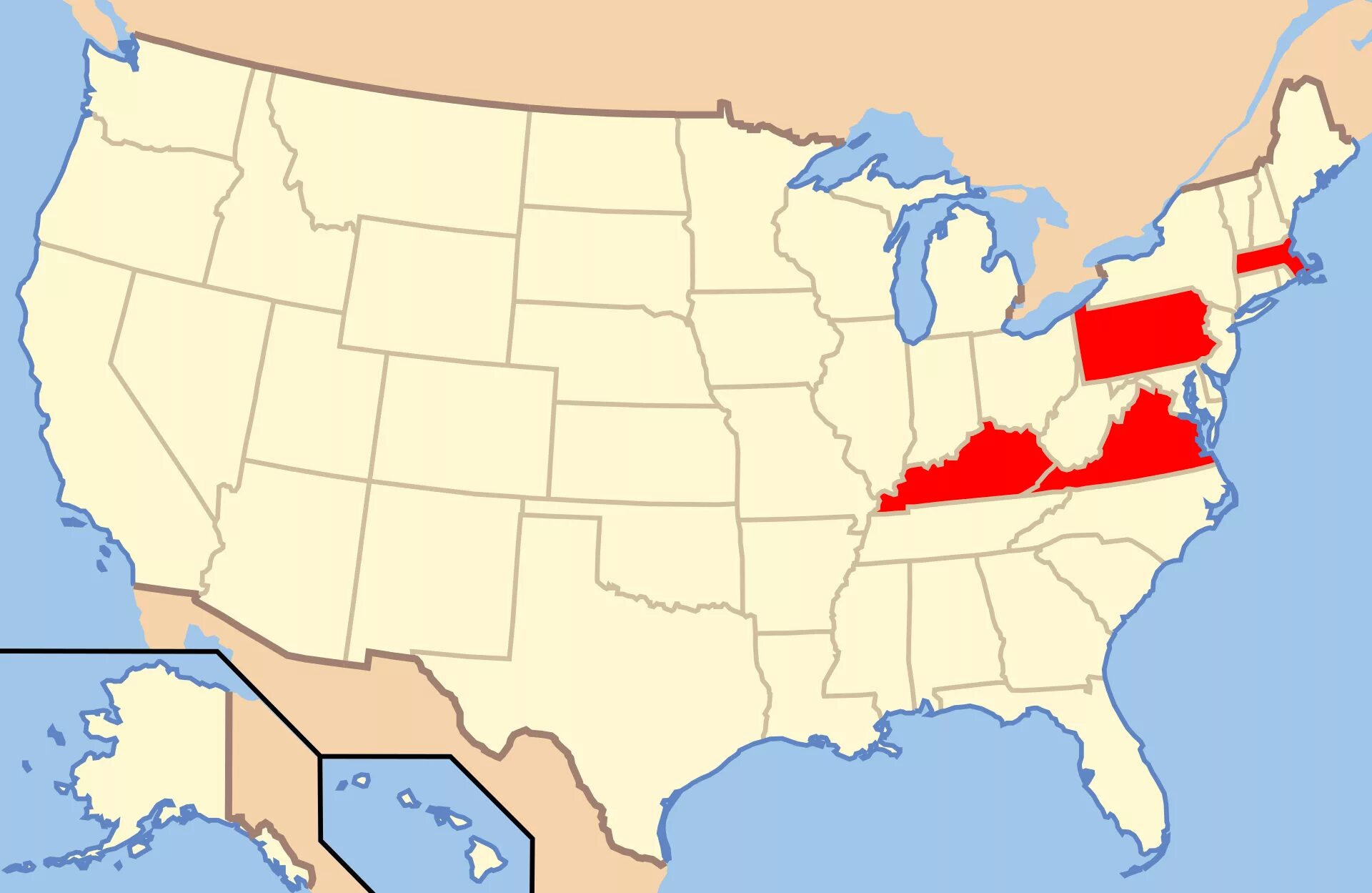 States formed. Штаты США Содружество. Штат Содружество Массачусетс. Карта США Пенсильвания Массачусетс. Массачусетс административное деление.