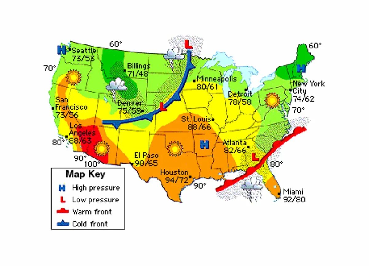 Weather radar. Weather map. Weather report map. Usa weather map. Прогноз погоды сша на карте.