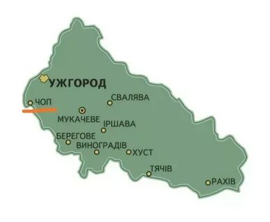 Карта закарпатья