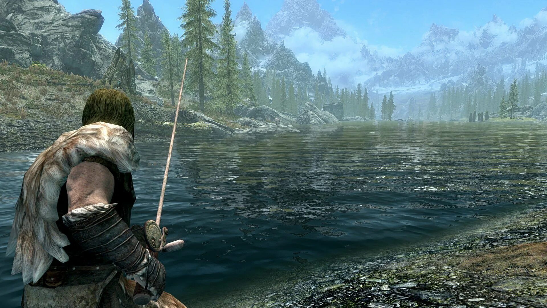 Как установить skyrim anniversary. Skyrim anniversary edition рыбалка. скайрим аниверс эдишн. гигарыба скайрим. скайрим 5.