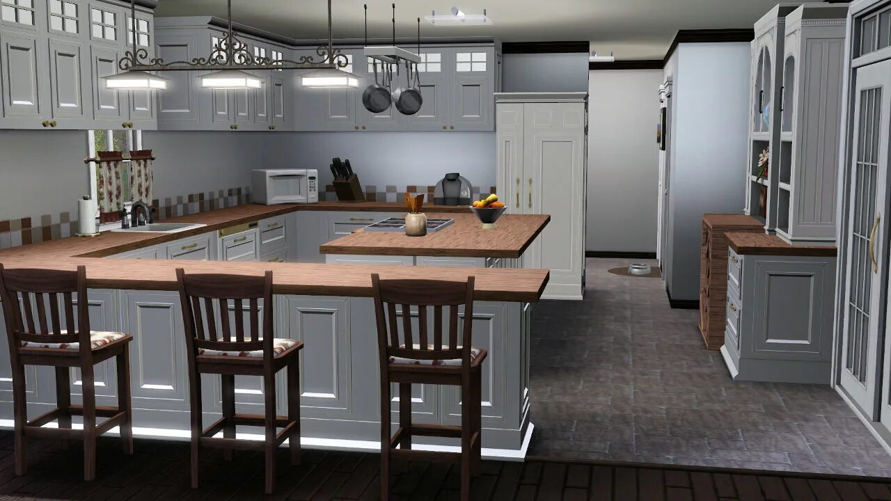 Кухня в адопте. Кухня симс 4. sims 3 кухня. большая кухня симс 4. симс 3 кухня интерьер.