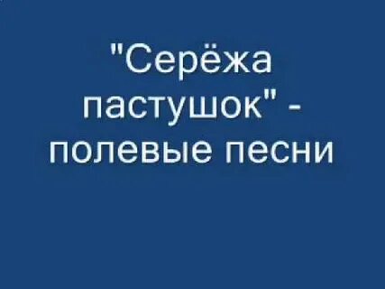Песня 1 полевой