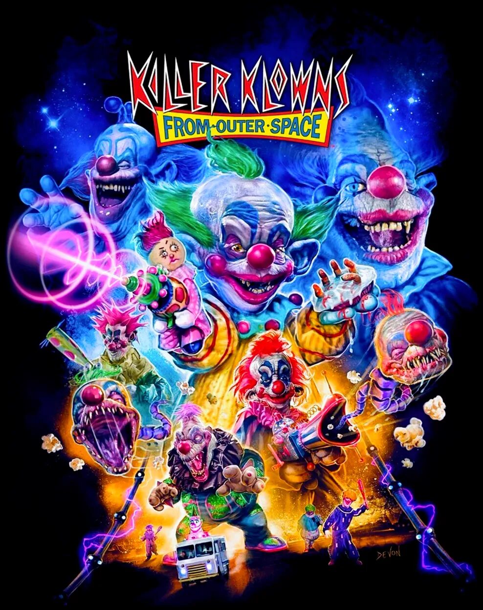 Killer klowns space