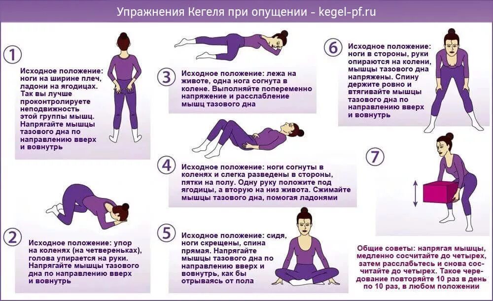 Половая жизнь при опущении
