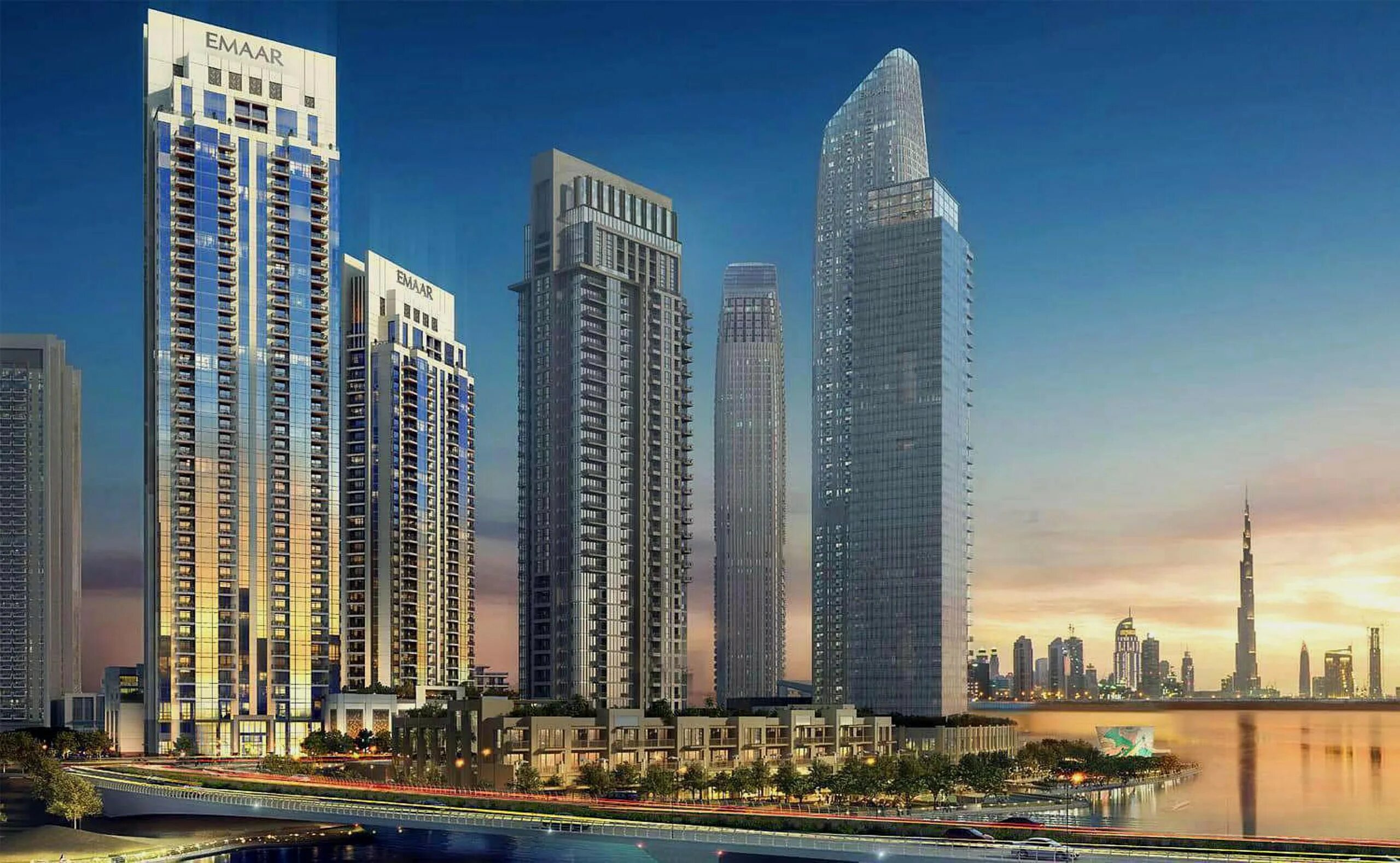 В какой стране купить недвижимость. Emaar Dubai Creek Дубай. Emaar Creek Tower Дубай. ЖК Creek Harbour Дубай. Creek Rise Дубай.