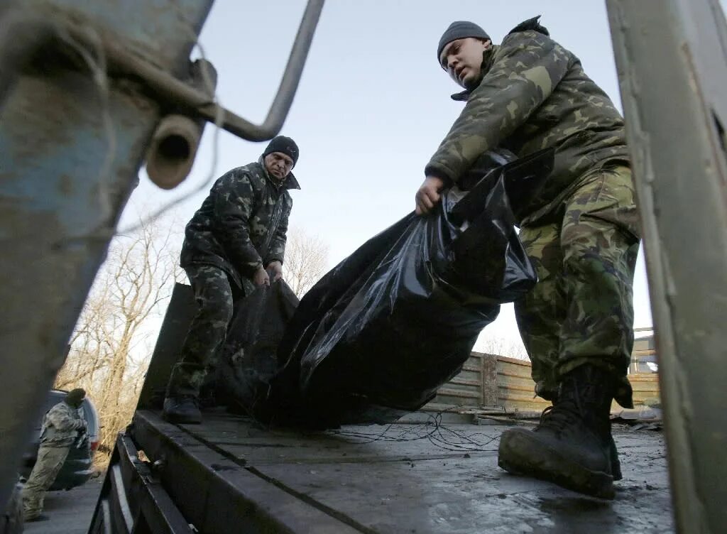 Убитые украинские военные.