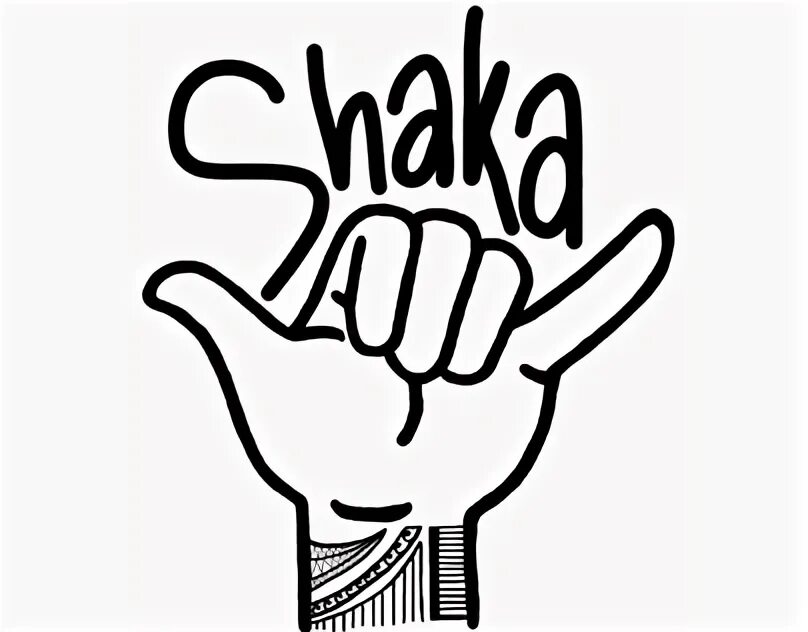 Курилка шака. Shaka лого. Жест Шака. Шака жест рисунок. Знак серферов пальцами.