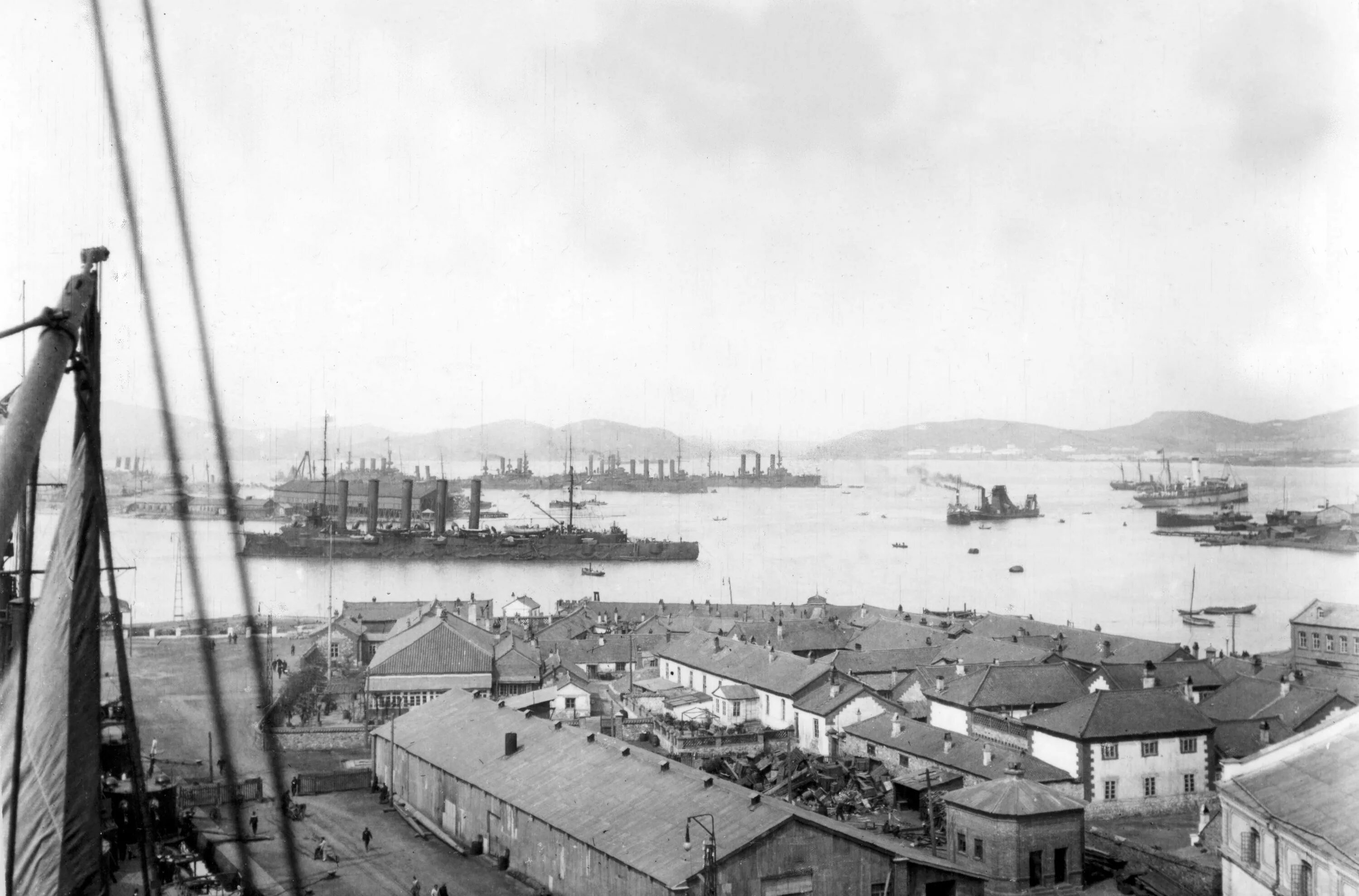 Основание морской базы в порт артуре. Порт-Артура 1898. Рейд порт Артура.