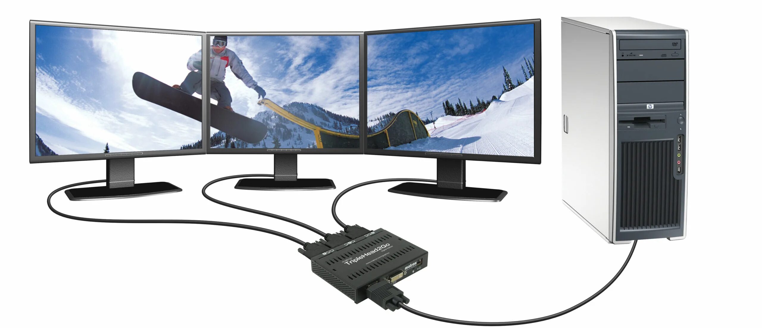 Установка 2 монитора. Matrox vga x 2. подключаем 2 монитора к пк. displayport подключить 2 монитора. matrox triplehead2go green light.