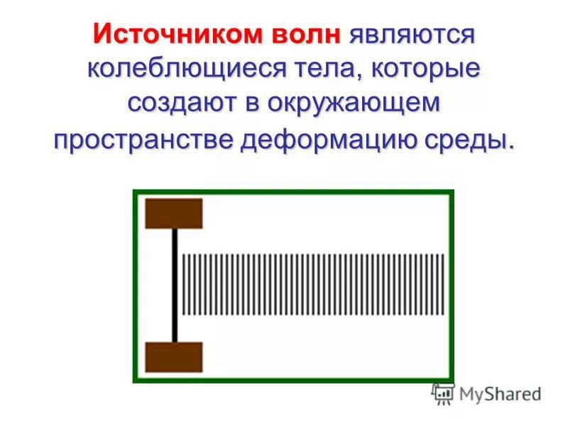 Что является источником. Источник механических волн. Что является источником механических волн. Источником волн являются колеблющиеся тела. Источник колебания волн.