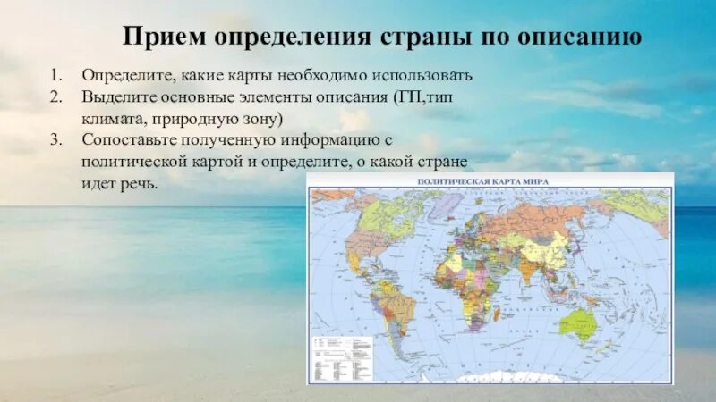 Какие карты следует использовать при описании