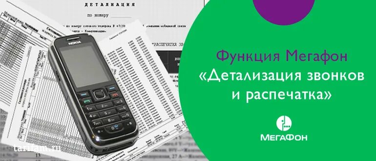 Детализация звонков мегафон на телефоне