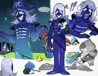 Roulx kaard and Lancer Deltarune Undertale drawings, Undertale.