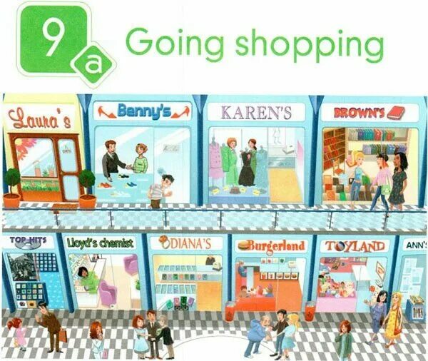 Spotlight 5 9a. Shopping английский язык. going shopping 5 класс. магазины на английском языке. spotlight 5 учебник.