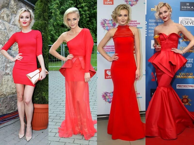 Платье красная россия
