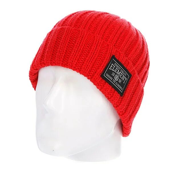 Шапка element. Красная вязаная шапка мужская. Красная шапка бини мужская. Красная вязаная шапка Hugo мужская.