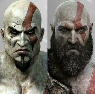 Young vs old kratos