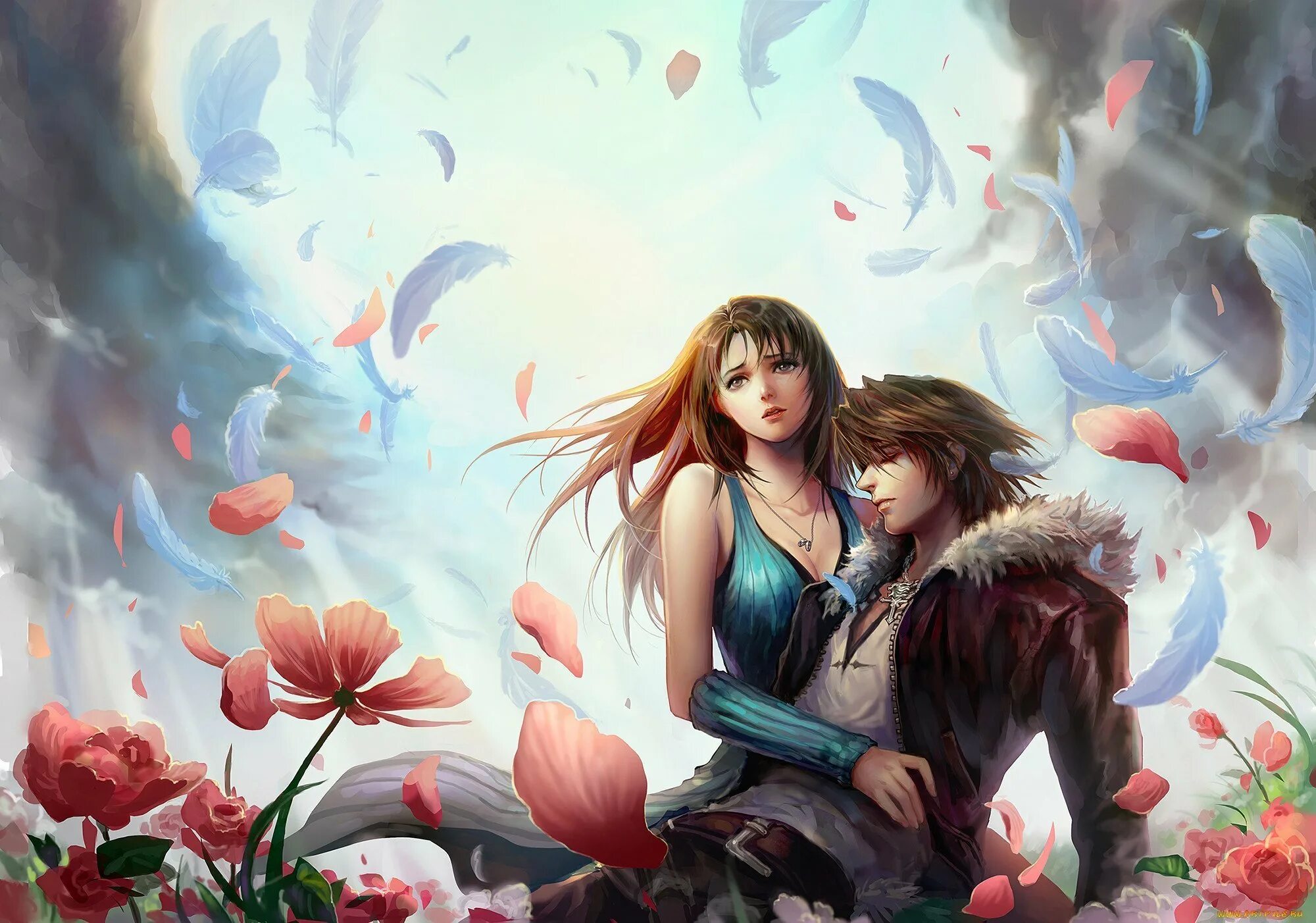 Final Fantasy 8 арт. Rinoa Final Fantasy. Final Fantasy 8 Squall and Rinoa. Финал фэнтези романтика. Мужик спасает девушку