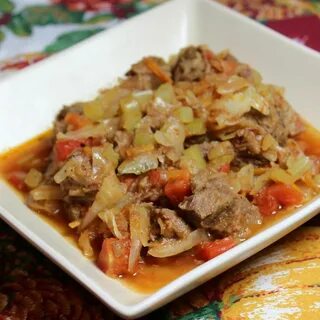 Говядина с капустой