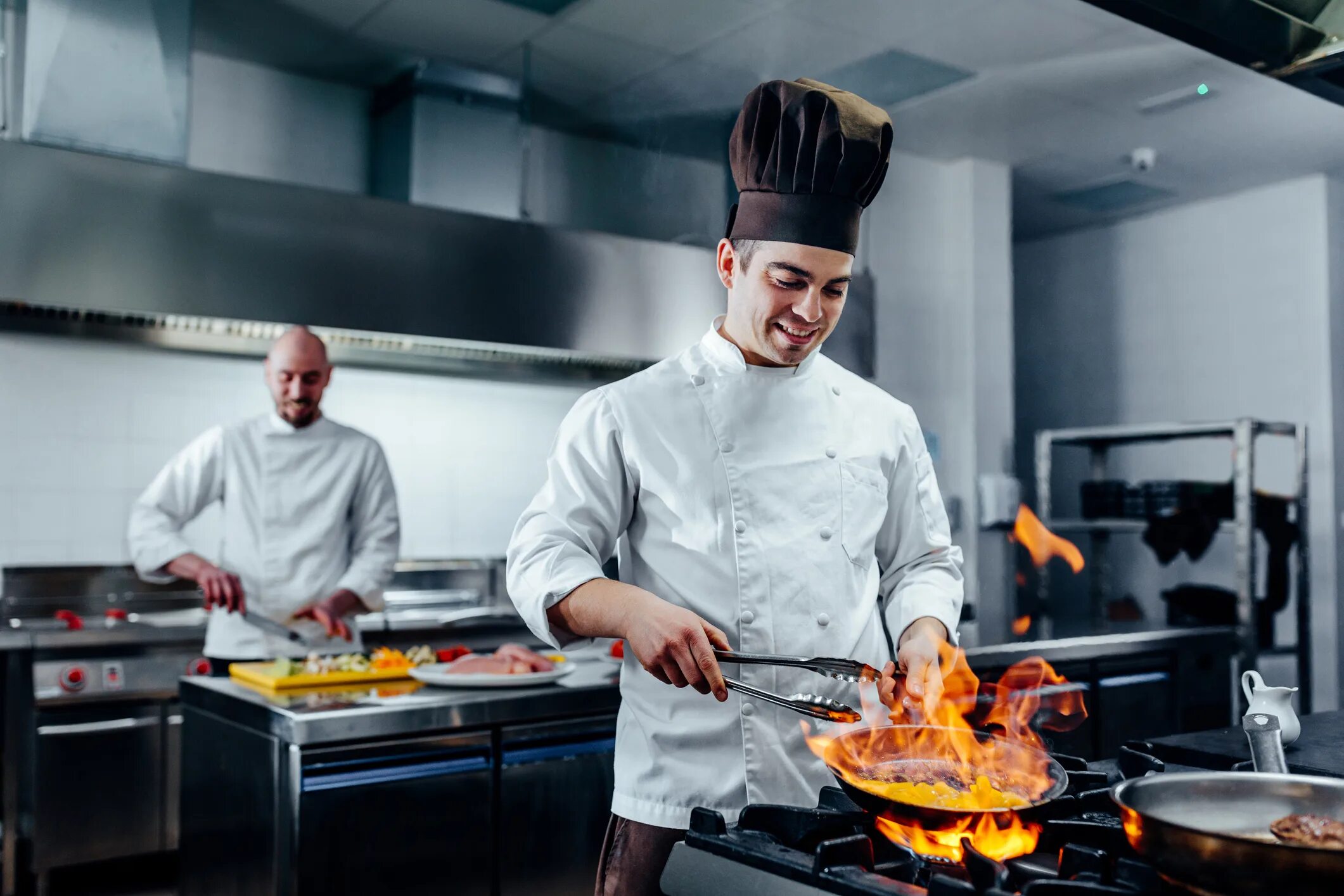 The chef cook