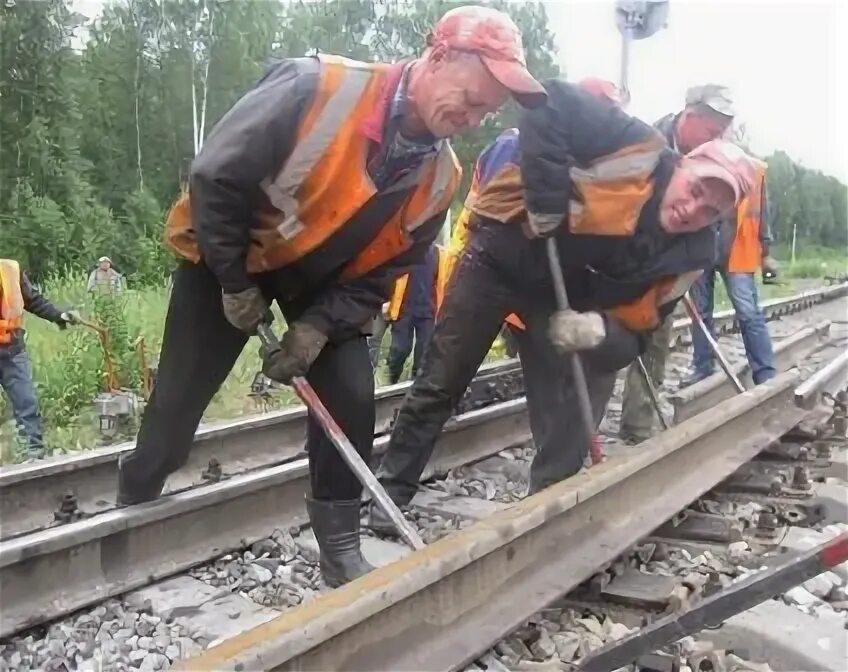 Путейцы (путевые обходчики). Анкерный участок бесстыкового пути. Замена рельсовой плети. Перешивка рельсовой колеи. Натяжитель рельсовых плетей th70vl.