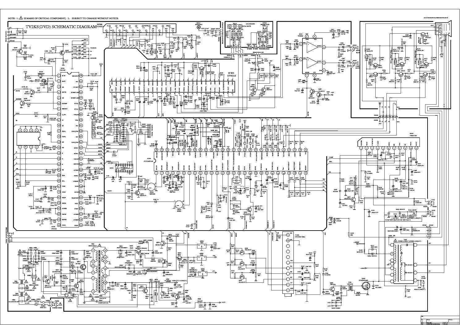 Схема платы телевизора витязь 32лн0202 HORIZONT CTV733 2 Service Manual download, schematics, eeprom, repair info for e