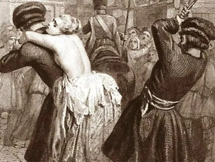 Порка 18. Наказание кнутом княгини Лопухиной. Наказание Жанны Ламотт. Телесные наказания в России в 19 веке. Телесные наказания в Российской империи.