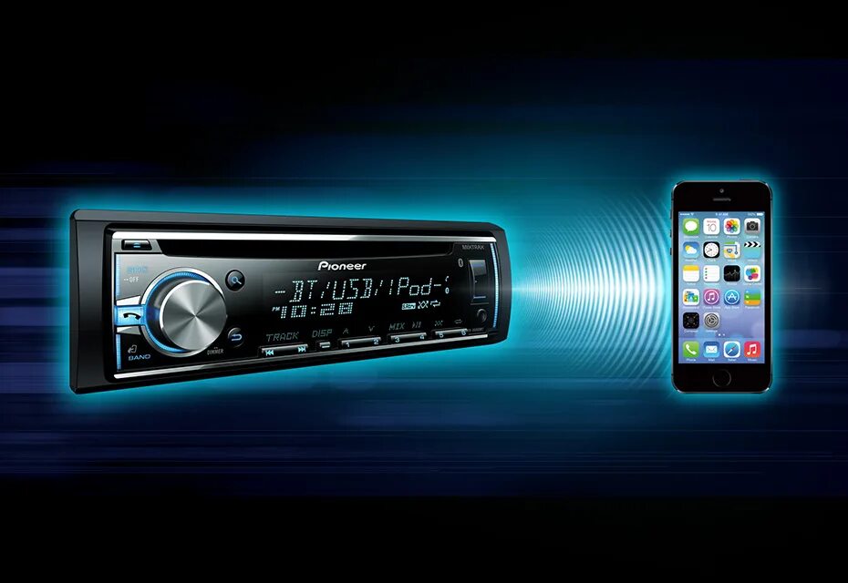 Магнитолы лучшее звучание. Автомагнитола Pioneer deh-s5000bt. 1 Din магнитола Pioneer с блютузом. Pioneer deh s4000bt.