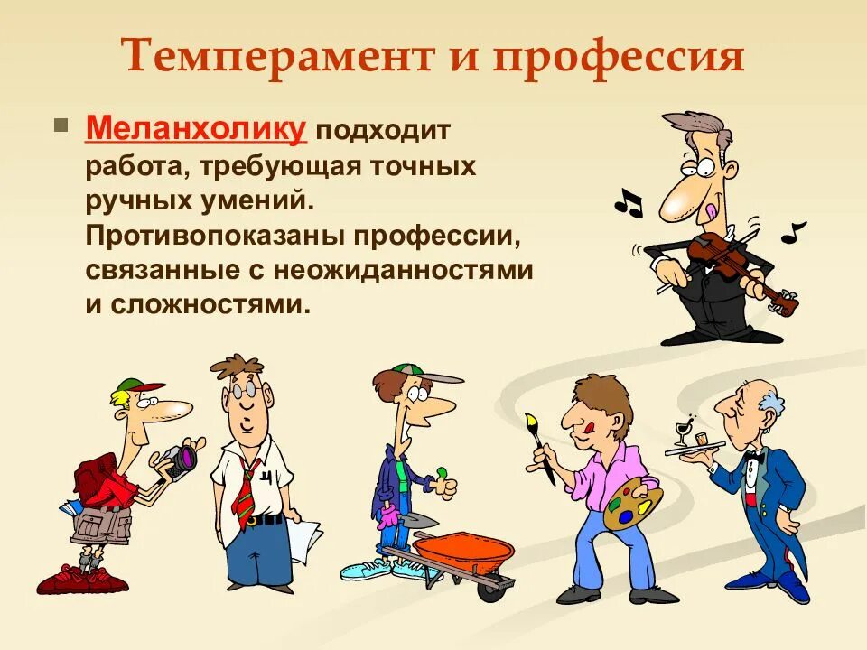 Какой тип личности подходит. Темперамент и профессия. профессии по типу темперамента. тип темперамента и профессия. профессии для меланхоликов.