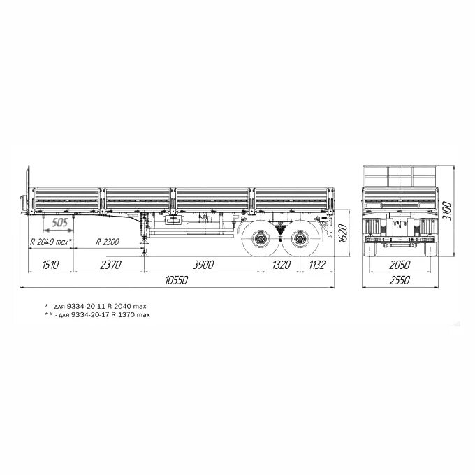 НЕФАЗ прицеп 9334 габариты. Полуприцеп бортовой НЕФАЗ 9334-10. Бортовой полуприцеп НЕФАЗ-9334. НЕФАЗ полуприцеп бортовой габариты.