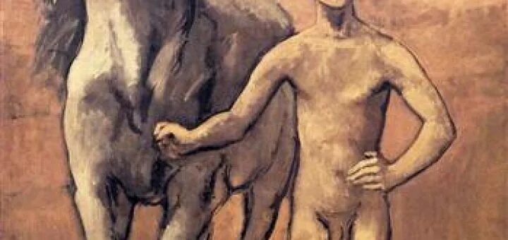 Ведомый юноша. Пабло Пикассо мальчик, ведущий лошадь 1906. Мальчик ведущий лошадь Пикассо. Пикассо юноша. Мальчик, ведущий лошадь, 1906.