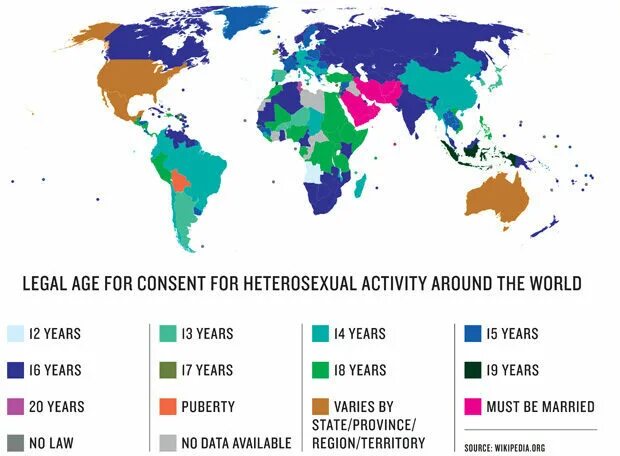 Legal age. Age of consent around the World. Age of consent Map of the World. Age of consent in different Countries.