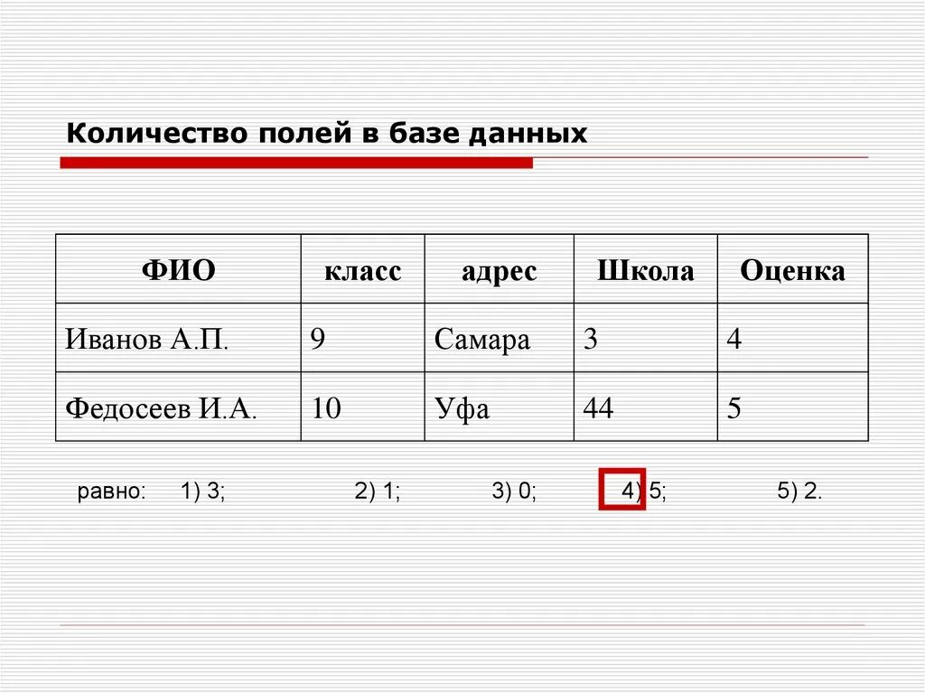 Оценке и дать равные. Количество полей в базе данных. Поле в базе данных это. Текстовое поле в БД. Количество записей в базе данных.