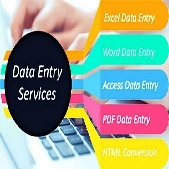 We do data. Data entry logo. data conversion pictures. data entry gig cover photo.