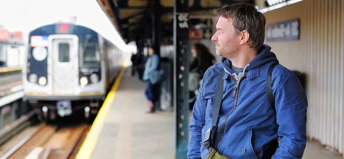 Waiting for a train