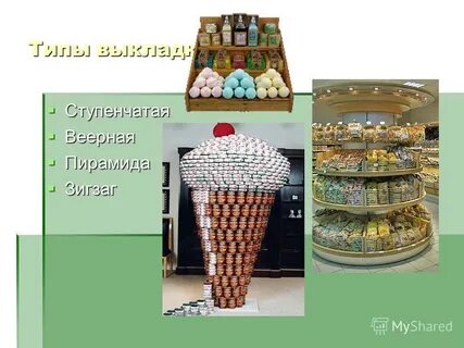 Виды выкладки товаров