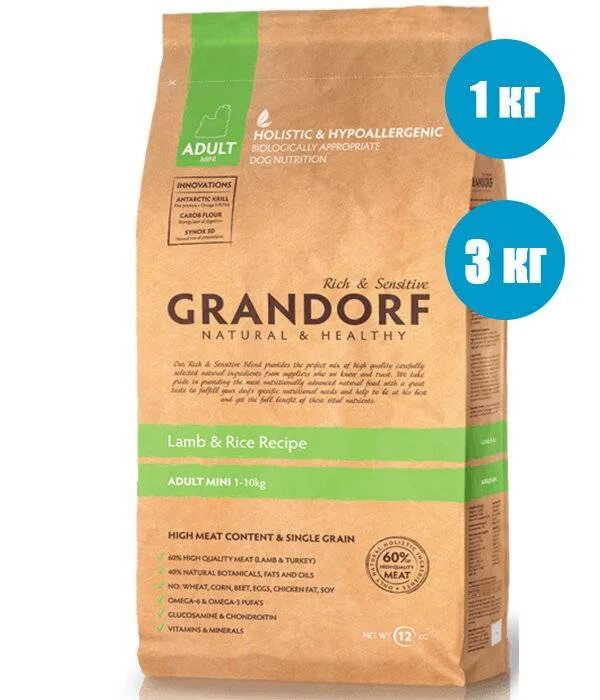 Корм Grandorf Turkey & Brown Rice Adult Mini с индейкой и рисом 3кг.. Грандорф ягненок 10 кг. Grandorf корм для собак 12 кг.