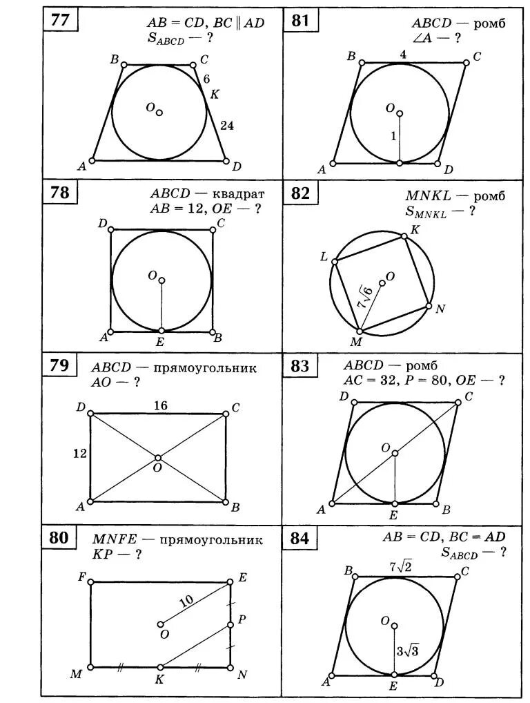 Окружность 8 класс задачи на готовых чертежах. Вписанная окружность в треугольник задачи на готовых чертежах. Геометрия задачи вписанная окружность. Задачи по готовым чертежам окружность 8 класс. Вписанная и описанная окружность задачи на готовых чертежах.