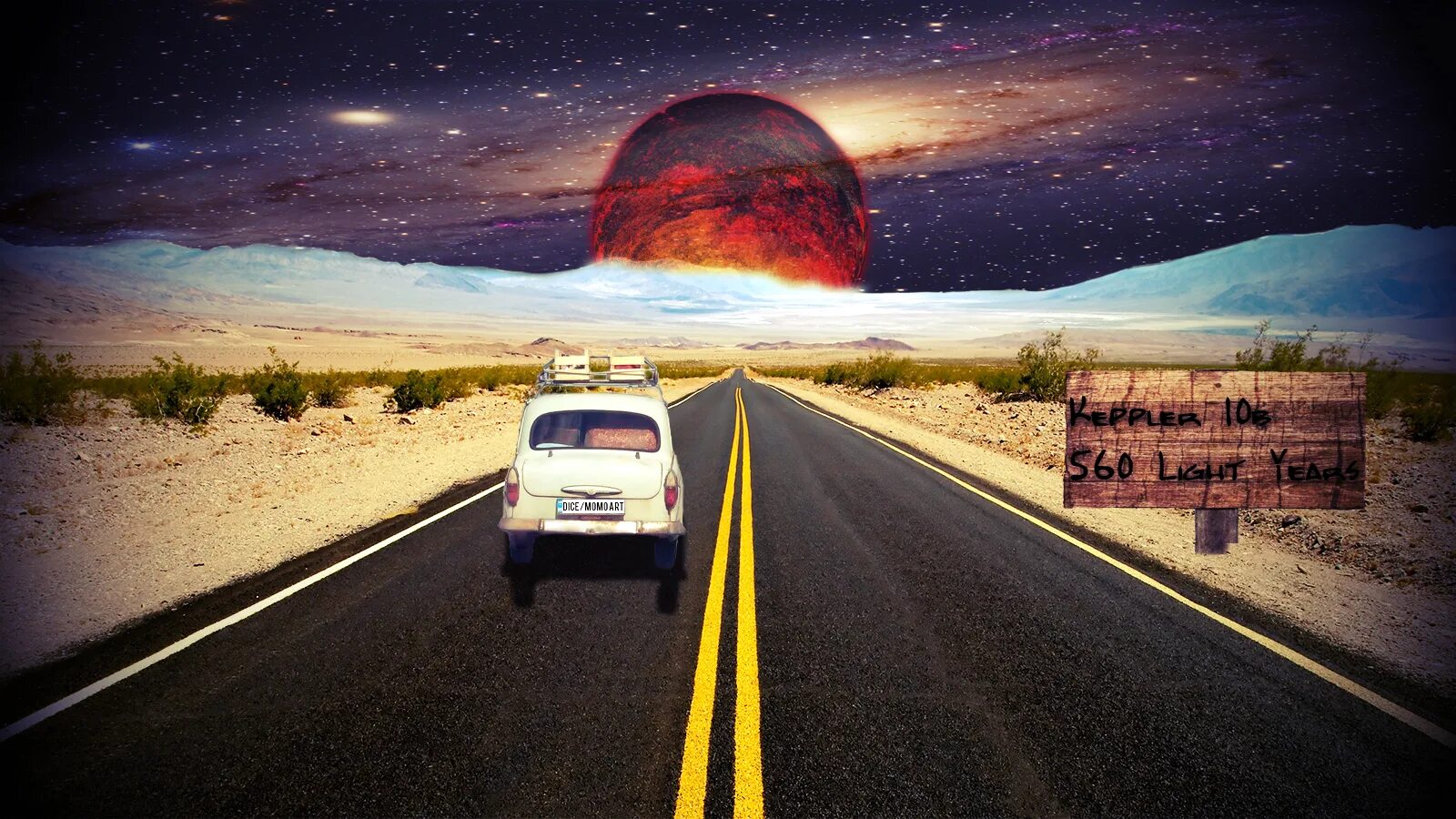 Космическая дорога. Дорога в космос. Дорога и планеты. Дорога к звездам. Space car