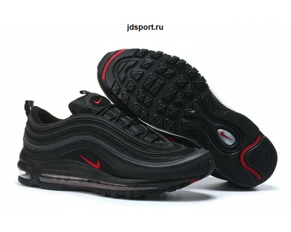 Купить кроссовки nike 97. Nike Air Max 97 Black. Nike Air Max 97 черные. Nike Air Max 97 Black Red. Nike Air 97 Black.