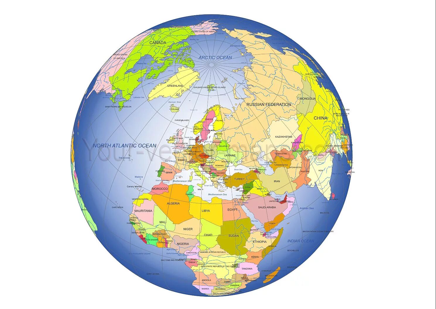 Европа на глобусе. Глобус карта. Глобус со странами.