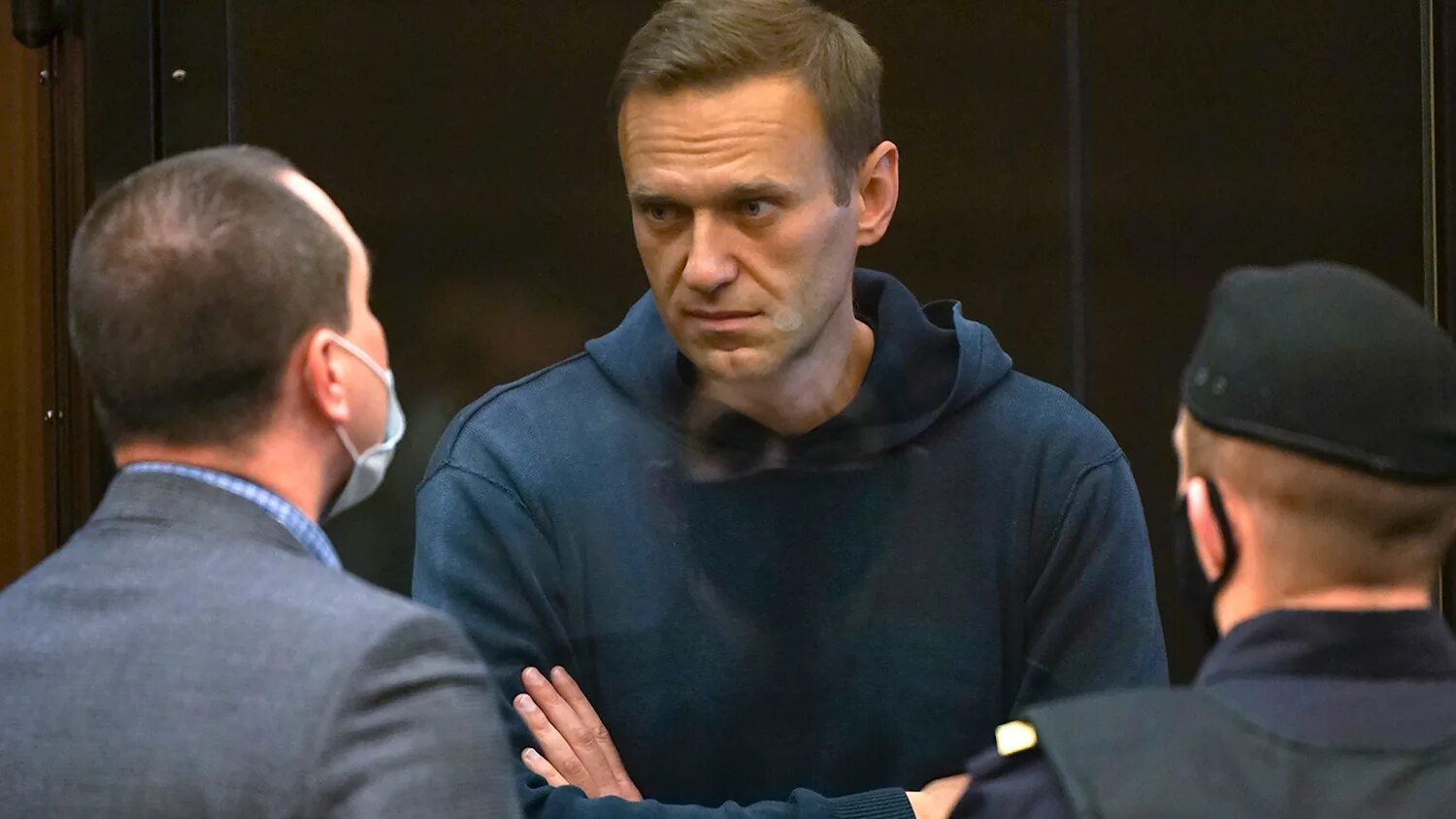 Навальный в суде 2021.