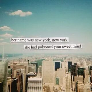 She was in the city
