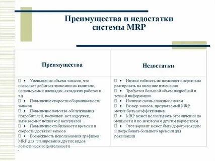 Преимущества и недостатки информационных систем