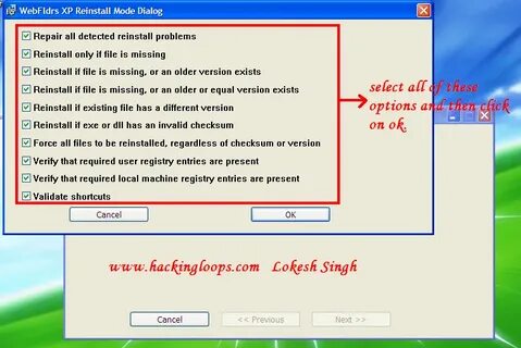 Missing registry entry