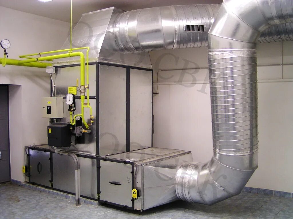 Проектирование и монтаж вентиляции vekunion msk. Приточная и вытяжная венткамера. Приточно-вытяжная вентиляционная система цеха. Прямоточная система воздушного отопления. Отопительный агрегат системы производственной приточной вентиляции.
