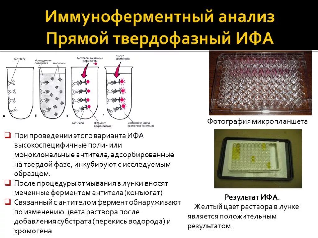 Иммуноферментный анализ тест. Схему протекания твердофазного ИФА. ИФА микробиология методика. Непрямой метод иммуноферментного анализа. ИФА методика выполнения анализа.