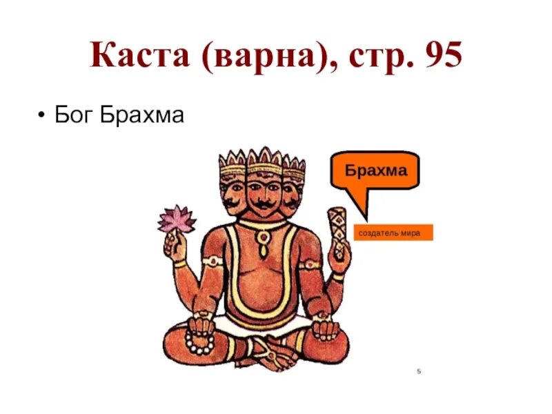 Брахма Бог древней Индии. Бог Брахма и Варны. Касты в древней Индии. Бог Брахма рисунок. Задания древняя индия 5 класс