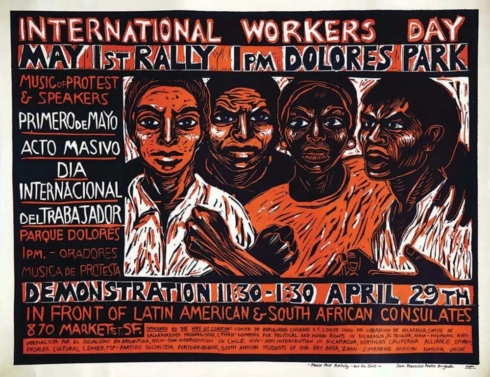 Интернациональные плакаты. International workers' Day. Peace Labor May.