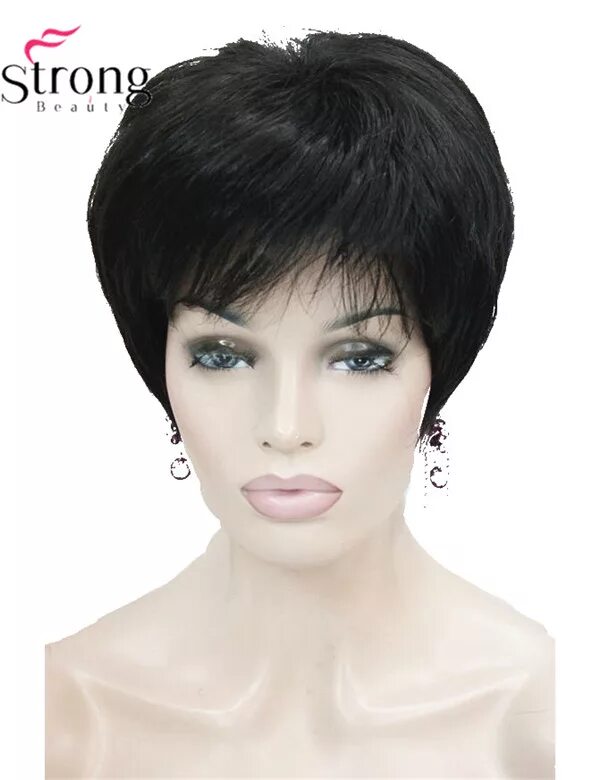 Парик короткая стрижка Brown Wigs for Women Synthetic Wig Curly Pixie Cut Layered Haircut Wig Short Omb